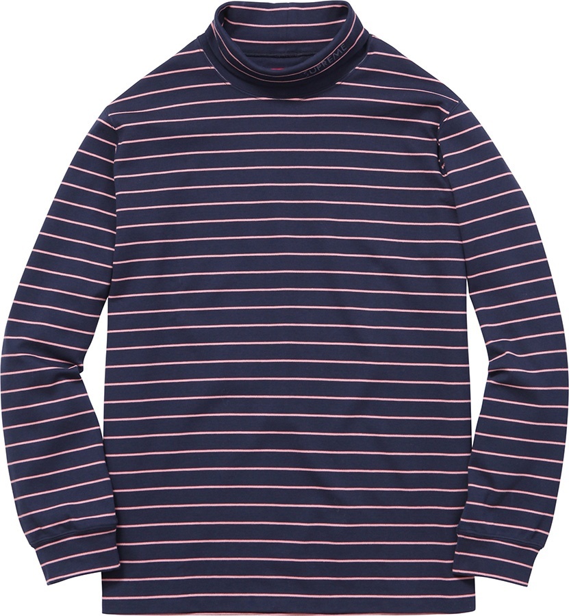 Striped L/S Turtleneck view 2